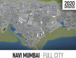 Navi Mumbai Low-poly 3D model