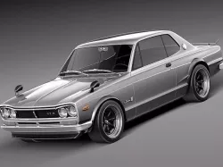 Nissan Skyline 1968-1972 3D model