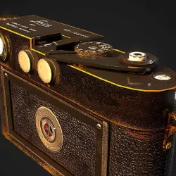 Old DSLR Camera  Low-poly 3D model