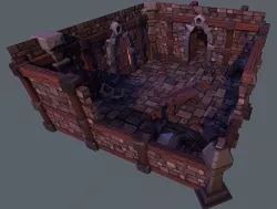Old Dungeon Low-poly 3D model