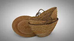 Old Palm Leaf Basket 3D model