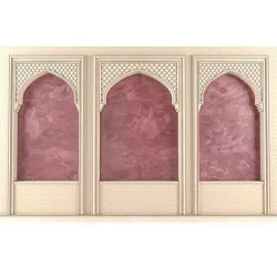 Oriental-style arch Arabic wall 3D model