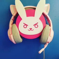 Overwatch d.va bunny headphone holder