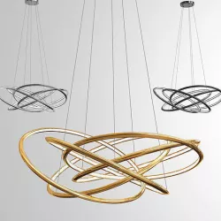 Pendant Lamp Saturn LED Light  3D model