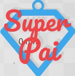 Porta chaves Super Pai