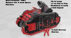 ***Preview of upcoming Custom MK1 Hunter for 4 inch Space Marines***