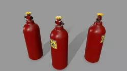 Propane Tank Low-poly 3D model