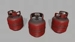 Propane Tank Low-poly 3D model