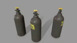 Propane Tank Low-poly 3D model