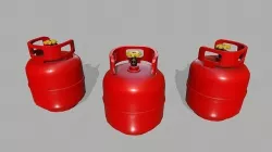 Propane Tank Low-poly 3D model
