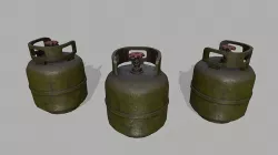 Propane Tank Low-poly 3D model