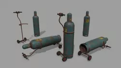 Propane Tank Low-poly 3D model