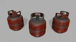 Propane Tank Low-poly 3D model