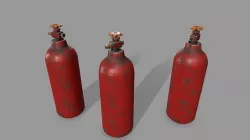 Propane Tank Low-poly 3D model