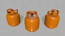 Propane Tank Low-poly 3D model
