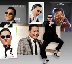 Psy-Gangnam style-Caricature figurine- 3d model-3d print ready