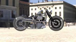 Racing motorcycle with Hoosier tires