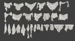 Rags cloth 3D model