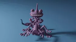 Randall from Monsters Inc. Flexi Articulated and Posable