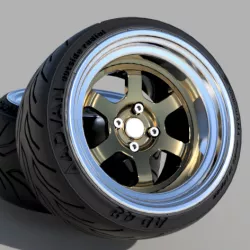 Rays TE37 V 17 inch Rims with advan tires