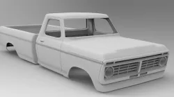 RC car body Ford F150 1974 STL model