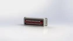 Rectangular aviation plug CA20 3D model