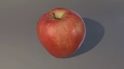Redchief apple  Low-poly 3D model