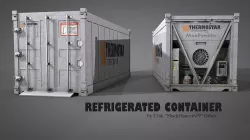 Refrigerated Shipping Container 3D model