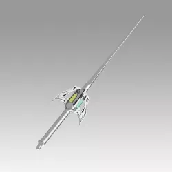 RWBY Weiss Schnee Rapier Myrtenaster Cosplay Weapon Prop 3D model