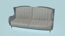 S-type Vintage Sofa 3D model