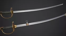 Sabre  Low-poly 3D model