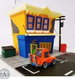 SCALE DIORAMA FOR "HOT WHEELS TOONED" SERIE