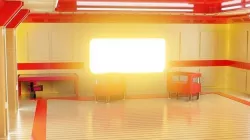 Sci Fi Apartment Low-poly 3D model