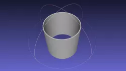 Set of hollow test printing cylinders