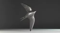 Shiny Swallow - Decoration 3D model