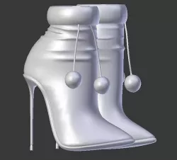  Short winter bumbon boots VL108 3D model