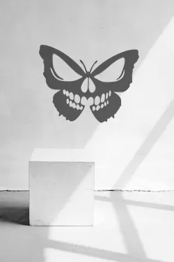 Skull Butterfly Wall Art