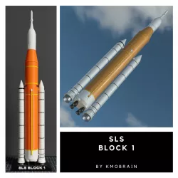 SLS Block 1 (Artemis-1) 1:200 Scale (Multi Parts)