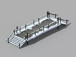 Snow Covered Bridge 3D model