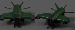 Spaceship starship scifi space futuristic cyborg Generic  Low-poly 3D model