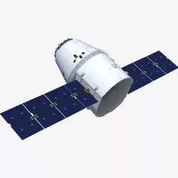 SpaceX Dragon Low-poly 3D model