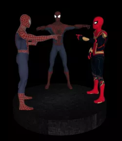 Spider-Men | Three Spider-Man V2 For 3D PRINT