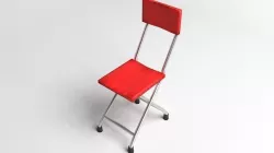 Square Folding Chair 3D model