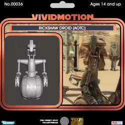 STAR WARS RIC SERIES, RICKSHAW DROID, ATTACK OF THE CLONES CUSTOM VINTAGE ACTION FIGURE, 3.75", 6", 5 POA, 1/18, 1/6