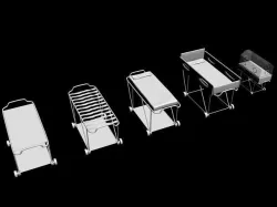 stretchers collection 3D model