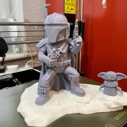 Stylised Mandalorian STL