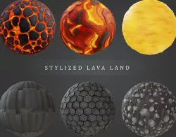Stylized Lava Land Texture