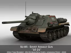 SU-85 - 1021 3D model