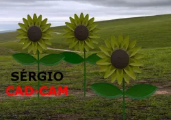 Sunflower -Girassol Sérgio CAD CAM