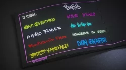 Text tool Graffiti fonts Texture